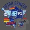 Retro Gamers Never Quit Arcade T-Shirt – Distressed Vintage Graphic Tee